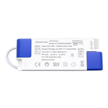 Aigostar - Elektrinis transformatorius 40 W/230 V