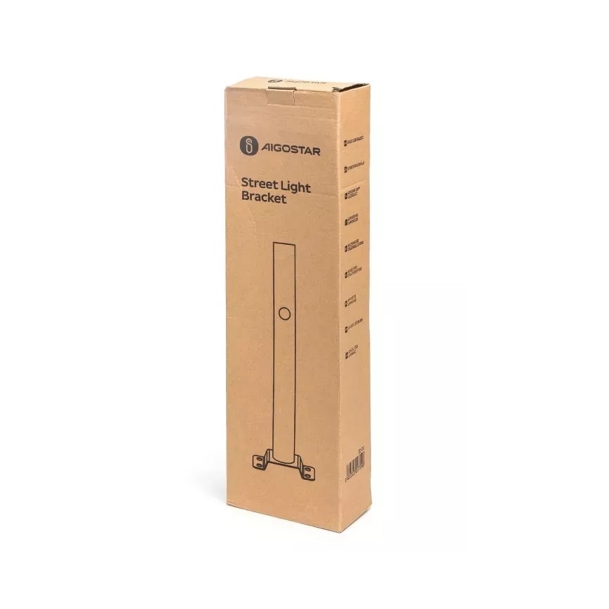 Aigostar - Gatvės lempos laikiklis 48,9 cm juoda