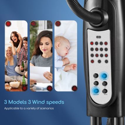 Aigostar - Grindų ventiliatorius su vandens purškimu 75W/230V + VP