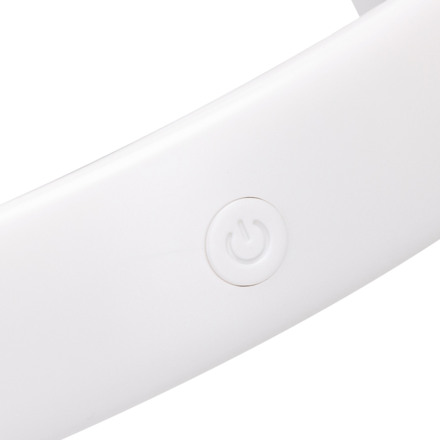 Aigostar - Įkraunamas kaklo ventiliatorius 4W/5V 2000mAh balta