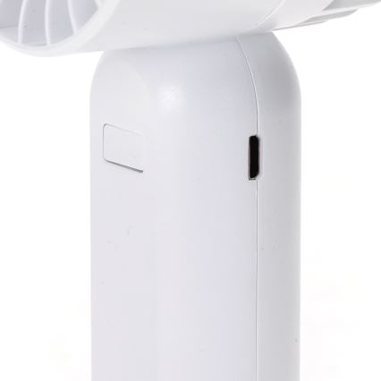 Aigostar - Įkraunamas kišeninis ventiliatorius 4W/5V 500mAh USB balta
