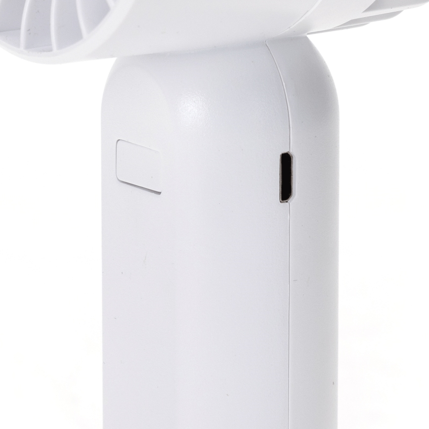 Aigostar - Įkraunamas kišeninis ventiliatorius 4W/5V 500mAh USB balta