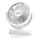 Aigostar - Įkraunamas stalas fan 4W/5V 1500mAh balta