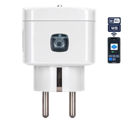 Aigostar - Išmanioji kištukinė rozetė E 2300W Wi-Fi Tuya