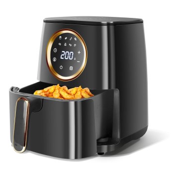 Aigostar - Karšto oro gruzdintuvė 1400W/230V 4,2l juoda