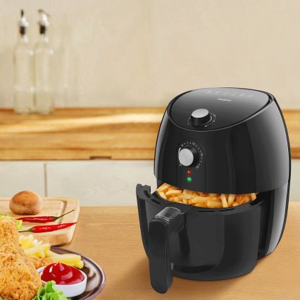 Aigostar - Karšto oro gruzdintuvė 1500W/230V 3,5l juoda
