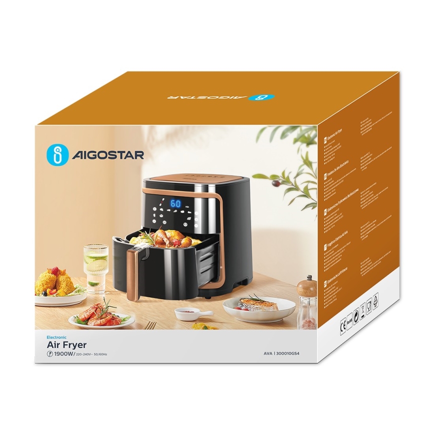 Aigostar - Karšto oro gruzdintuvė 7l 1900W/230V