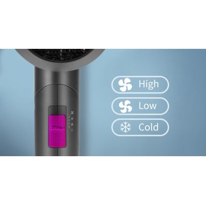 Aigostar - Kelioninis plaukų džiovintuvas 1800W/230V violetinė/juoda