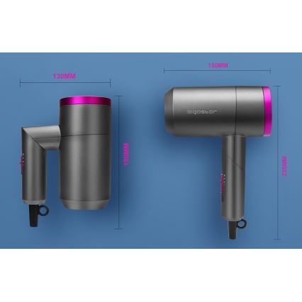 Aigostar - Kelioninis plaukų džiovintuvas 1800W/230V violetinė/juoda