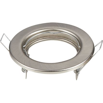 Aigostar - Komplektas (2 vnt.) rėmelių įleidžiamam GU10 šviestuvui Ø 8 cm, matinis chromas