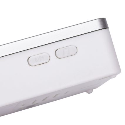 Aigostar - KOMPLEKTAS 2x Bevielis durų skambutis 3xAA/12V IP44 balta