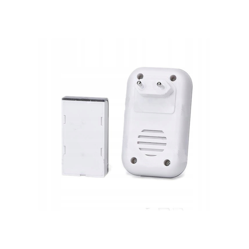 Aigostar - KOMPLEKTAS 2x Bevielis prijungiamas durų skambutis 230V/12V IP44 balta
