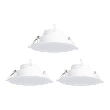 Aigostar - KOMPLEKTAS 3 x LED RGBW Pritemdomas įleidžiamas lubinis šviestuvas MESH LED/6W/230V 2700K-6500K diametras 11,5cm