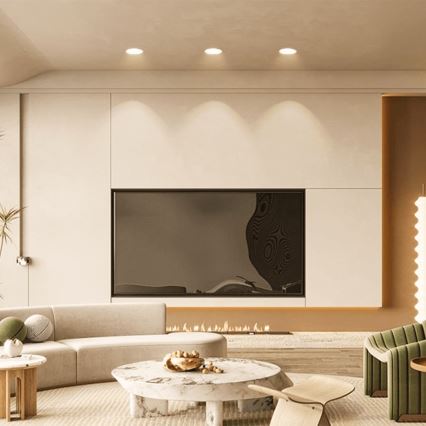Aigostar - KOMPLEKTAS 3x LED Įleidžiamas lauko šviestuvas LED/4,8W/230V 3000K IP65 balta