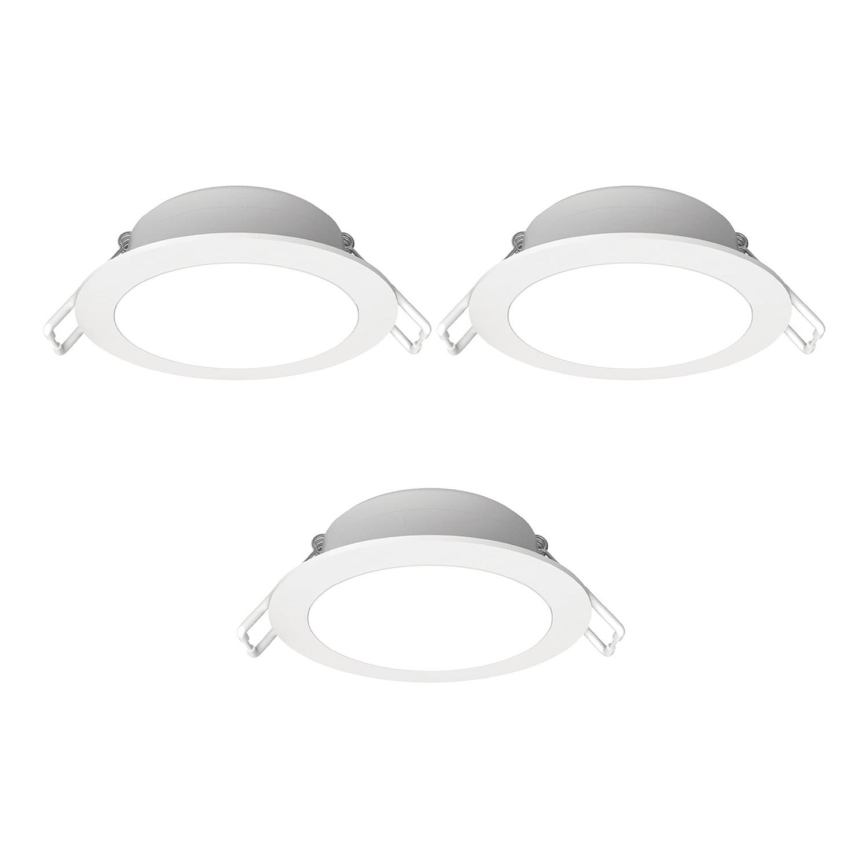Aigostar - KOMPLEKTAS 3x LED Įleidžiamas lauko šviestuvas LED/4,8W/230V 4000K IP65 balta