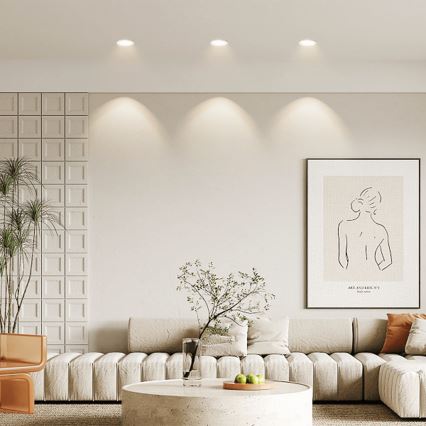 Aigostar - KOMPLEKTAS 3x LED Įleidžiamas lauko šviestuvas LED/4,8W/230V 4000K IP65 balta