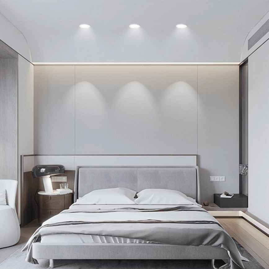 Aigostar - KOMPLEKTAS 3x LED Įleidžiamas lauko šviestuvas LED/4,8W/230V 6500K IP65 juoda
