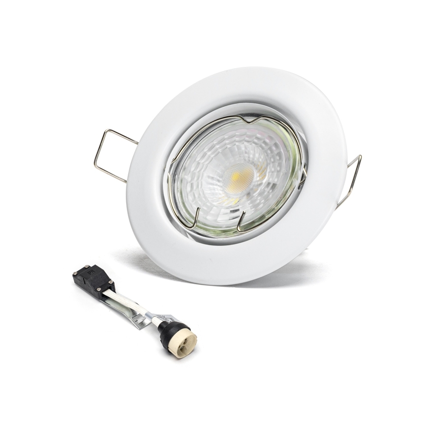 Aigostar - Komplektas 3x LED įleidžiami šviestuvai 1xGU10/4,5W/230V 4000K balti
