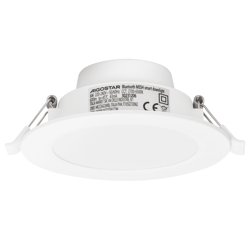 Aigostar - KOMPLEKTAS 3x LED pritemdomas įleidžiamas lubinis šviestuvas MESH LED/6W/230V 2700K-6500K diametras 11,5cm