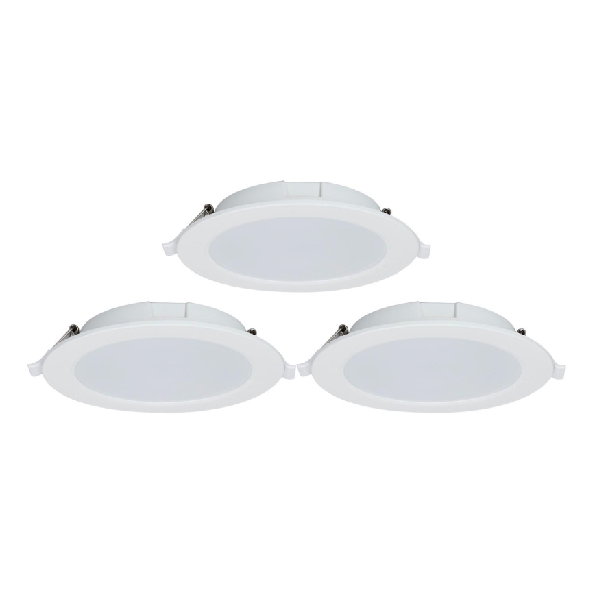 Aigostar - KOMPLEKTAS 3x LED pritemdomas įleidžiamas lubinis šviestuvas MESH LED/15W/230V 2700K-6500K diametras 17cm
