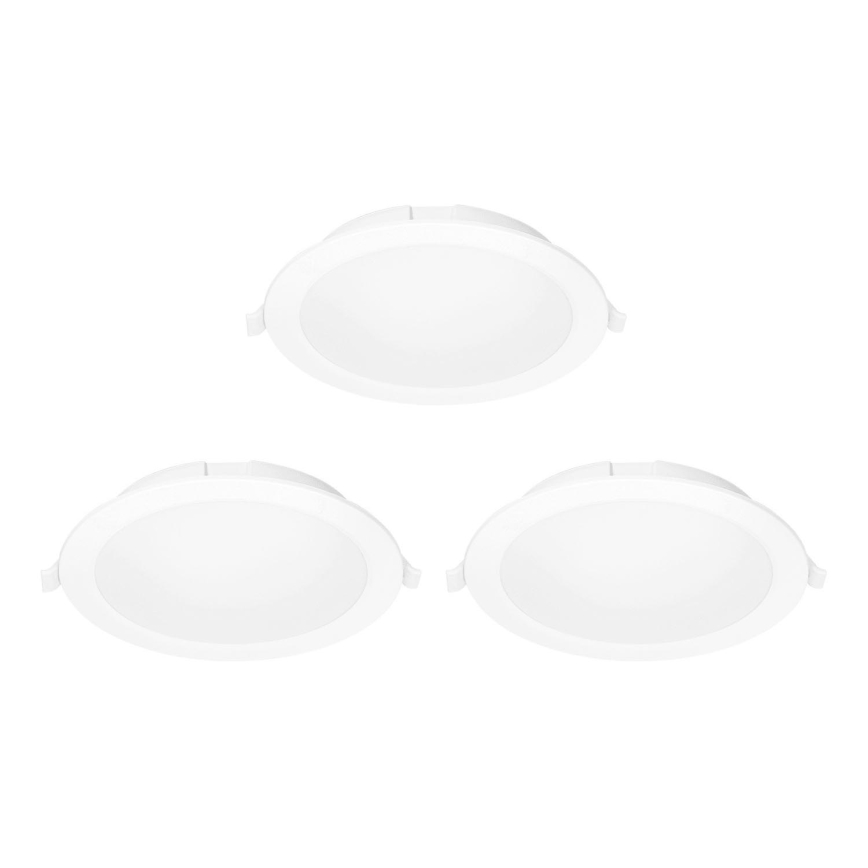 Aigostar - KOMPLEKTAS 3x LED RGB Pritemdomas įleidžiamas lubinis šviestuvas MESH LED/15W/230V 2700K-6500K diametras 17cm