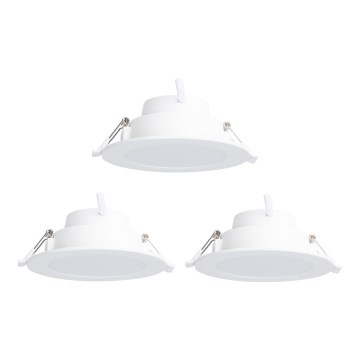 Aigostar - KOMPLEKTAS 3x LED RGBW Pritemdomas įleidžiamas lubinis šviestuvas MESH LED/9W/230V 2700K-6500K diametras 14,5cm