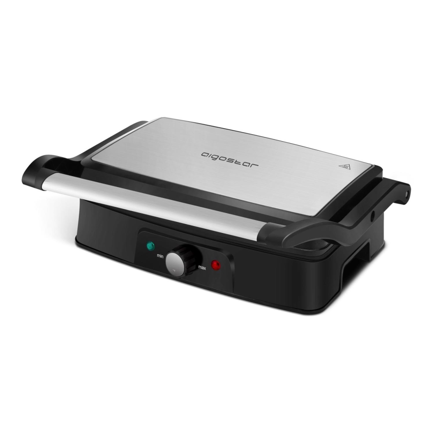 Aigostar - Kontaktinis grilis 1500W/230V matinis chromas/juoda