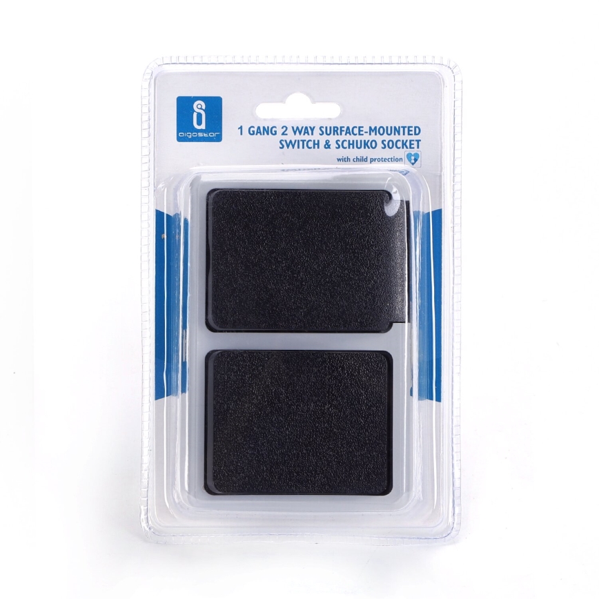 Aigostar - Lauko jungiklis 1P su lizdu 1x16A/250V IP54
