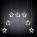 Aigostar - lauko kalėdinė LED girlianda 70xLED 1,2x1m IP44 šaltai balta, žvaigždžių formos
