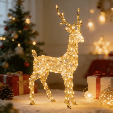Aigostar - lauko LED kalėdinė dekoracija 180xLED/8 funkcijos 1,05m IP44 šiltai balta elnias