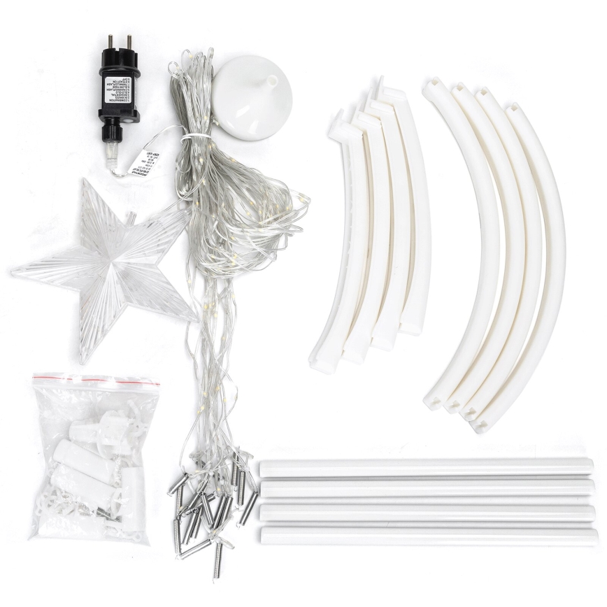 Aigostar - LED Lauko Kalėdinė dekoracija LED/3,6W/230V 150 cm IP44 šaltai balta