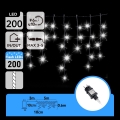 Aigostar - lauko LED kalėdinė girlianda 200xLED 8x0,6m IP44 šaltai balta