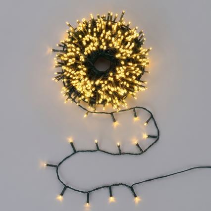 Aigostar - LED Lauko kalėdinė girlianda 300xLED/8 funkcijos 18m IP44 šiltai balta