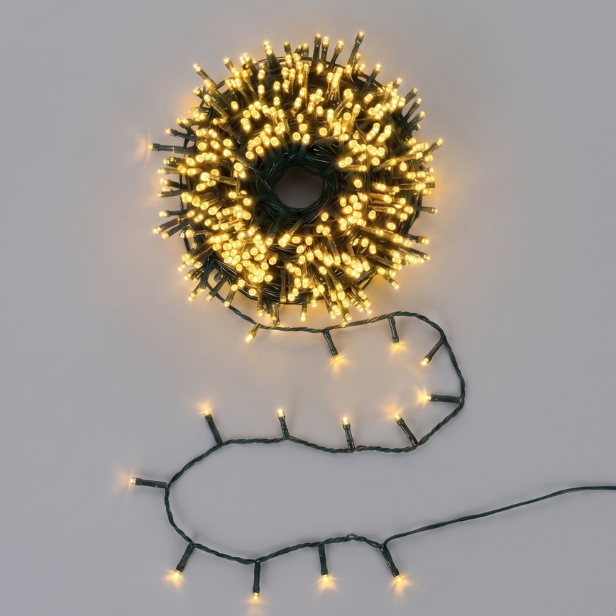 Aigostar - LED Lauko kalėdinė girlianda 300xLED/8 funkcijos 18m IP44 šiltai balta