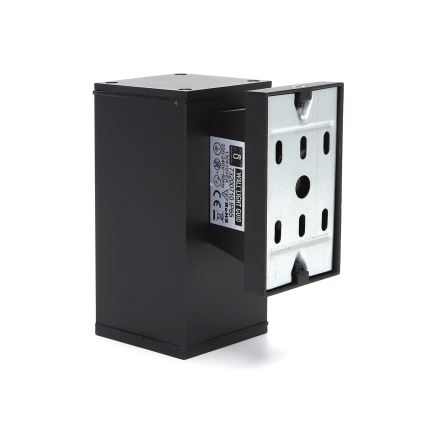 Aigostar - Lauko sieninis šviestuvas 1xGU10/230V juoda IP65 kampinis