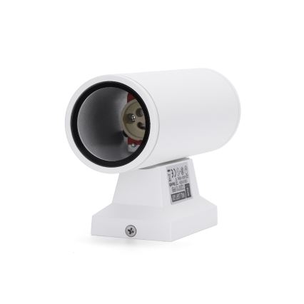 Aigostar - Lauko sieninis šviestuvas 2xGU10/230V balta IP65 apvalus