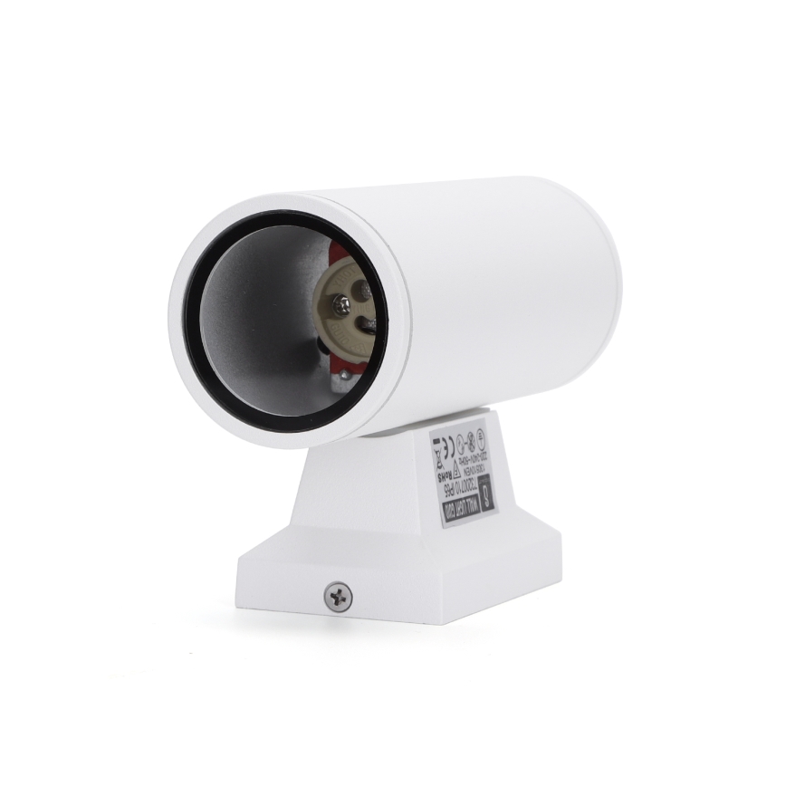 Aigostar - Lauko sieninis šviestuvas 2xGU10/230V balta IP65 apvalus