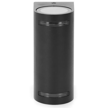 Aigostar - Lauko sieninis šviestuvas 2xGU10/35W/230V juoda IP54