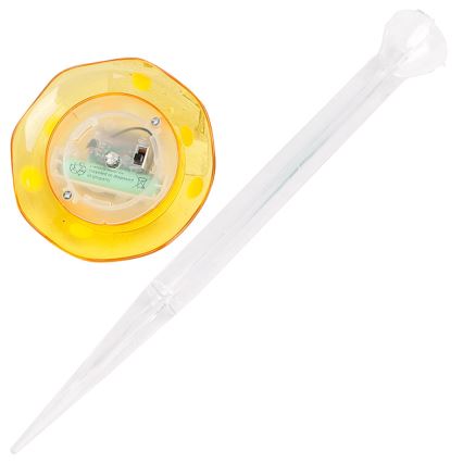 Aigostar - LED apšvietimas, įkraunamas saulės energija LED/0,006W/1,2V 100 mAh 2700K IP44 geltona