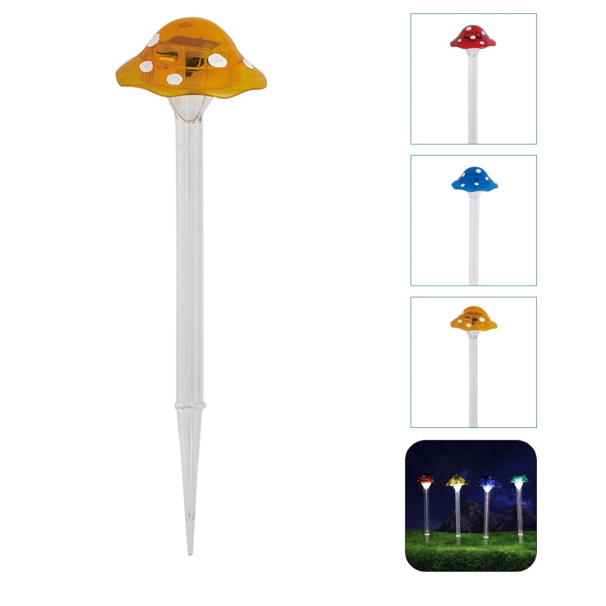Aigostar - LED apšvietimas, įkraunamas saulės energija LED/0,006W/1,2V 100 mAh 2700K IP44 geltona