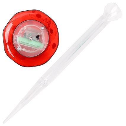 Aigostar - LED apšvietimas, įkraunamas saulės energija LED/0,006W/1,2V 100 mAh 2700K IP44 raudona
