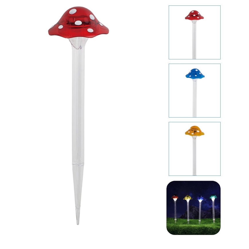 Aigostar - LED apšvietimas, įkraunamas saulės energija LED/0,006W/1,2V 100 mAh 2700K IP44 raudona