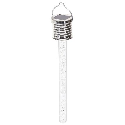 Aigostar - LED apšvietimas, įkraunamas saulės energija LED/0,006W/1,2V chromas 40 mAh 6500K IP44