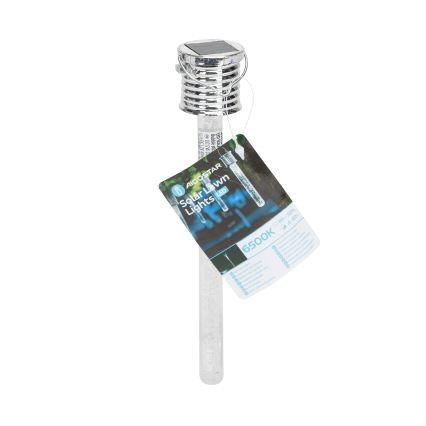 Aigostar - LED apšvietimas, įkraunamas saulės energija LED/0,006W/1,2V chromas 40 mAh 6500K IP44