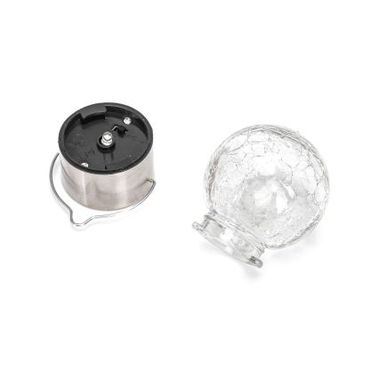 Aigostar - LED apšvietimas, įkraunamas saulės energija LED/0,006W/1,2V diametras 6 cm 100 mAh 6500K IP44