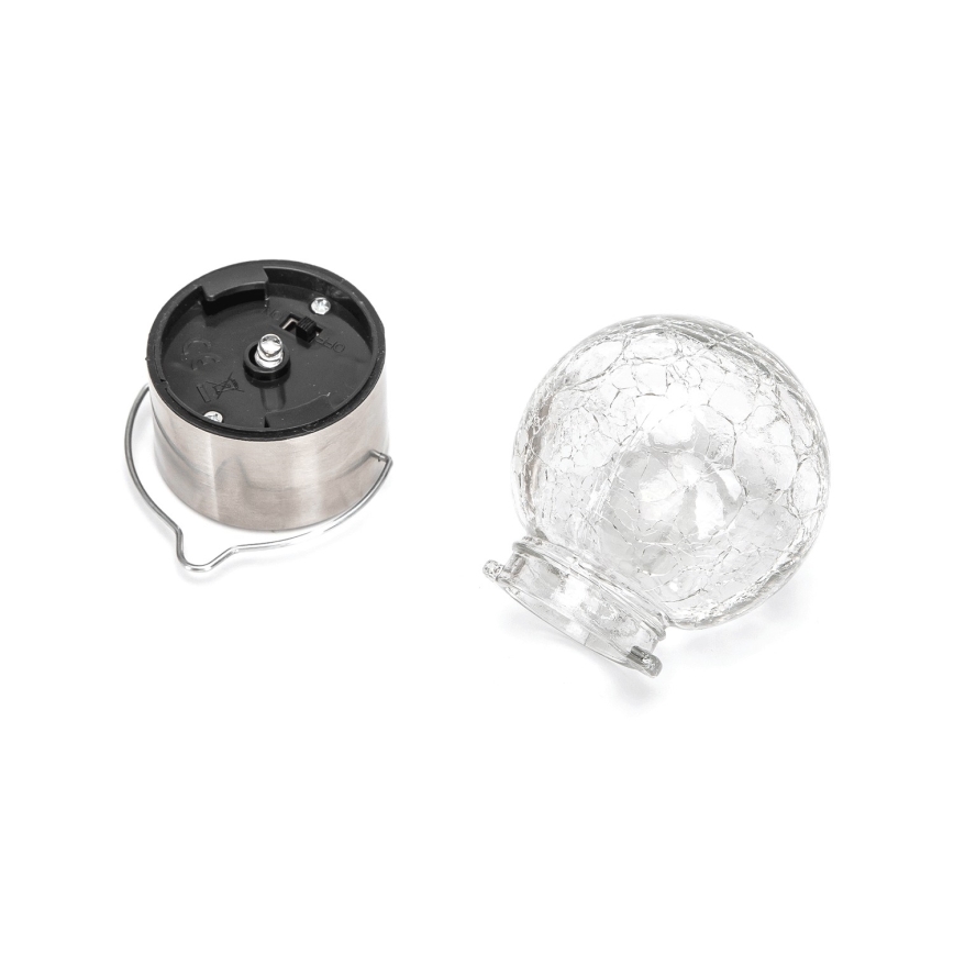Aigostar - LED apšvietimas, įkraunamas saulės energija LED/0,006W/1,2V diametras 6 cm 100 mAh 6500K IP44