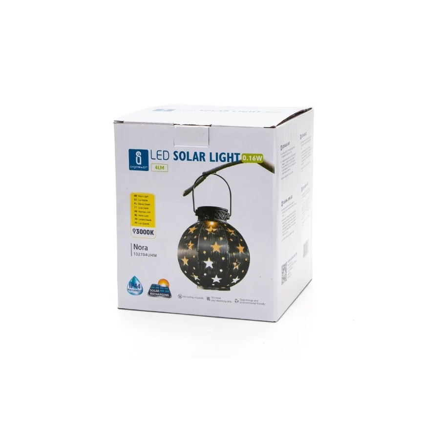 Aigostar - LED apšvietimas, įkraunamas saulės energija LED/0,16W/2V 3000K IP44