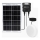 Aigostar - LED apšvietimas, įkraunamas saulės energija LED/70W/12V 6000 mAh 6500K diametras 20,5 cm + nuotolinio valdymo pultas