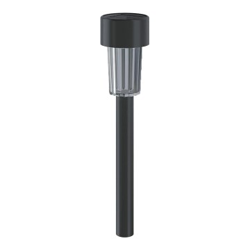 Aigostar - LED apšvietimas, įkraunamas saulės energija su prieblandos jutikliu LED/0,006W/1,2V 29,5 cm juoda 6500K IP44