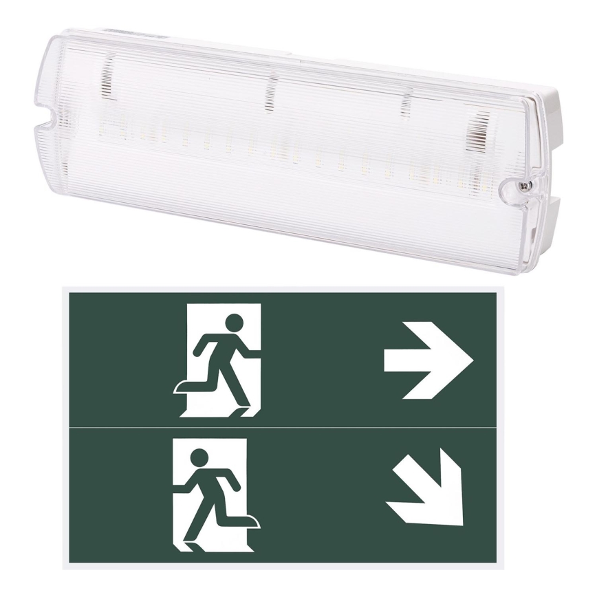 Aigostar - LED avarinė lemputė EMERGENCY EXIT LED/4W/230V IP65 6500K 600mAh